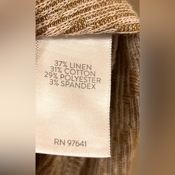 NWT J JILL Pure Jill Sweater Cardigan Linen Blend size L - Picture 3 of 3